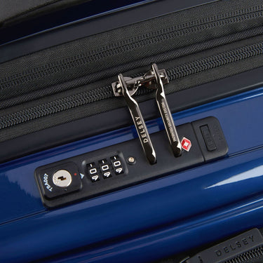 Delsey Paris Shadow 5.0 - 4-Rollen-Kabinentrolley mit Vordertasche S 55 cm erw. USB (marineblau) - Ansicht 8