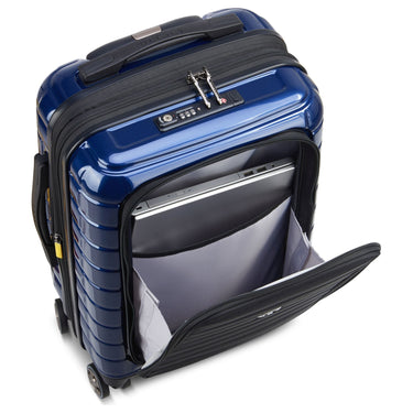 Delsey Paris Shadow 5.0 - 4-Rollen-Kabinentrolley mit Vordertasche S 55 cm erw. USB (marineblau) - Ansicht 6
