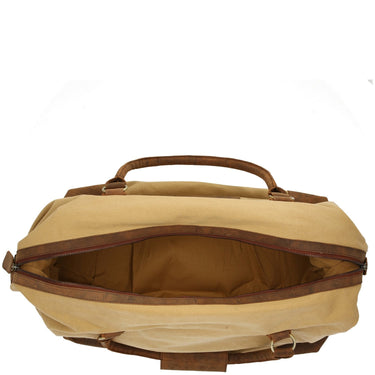 Dermata - Reisetasche Canvas/Leder Kombination 50 cm (brown) - Ansicht 6