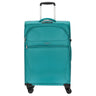 D&N Travel Line 9104 - 4 - Rollen - Trolley M 67 cm erw. (grün) - Markenkoffer