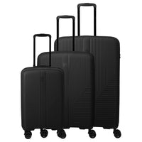 Travelite Air Stripe - 4-Rollen-Trolley Set 3tlg. erw. L/M/S (Slim) (black) - Ansicht 2