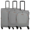 Travelite Umbria - 4-Rollen-Trolley-Set 3 tlg. erw. (smoky grey)