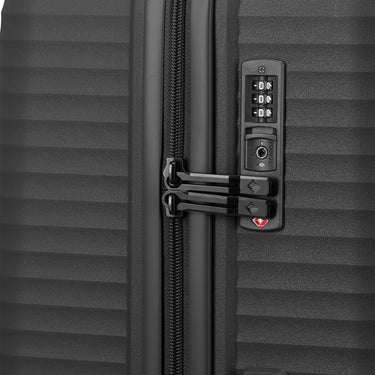 Travelite Air Stripe - 4-Rollen-Trolley Set 3tlg. erw. L/M/S (Slim) (black) - Ansicht 9