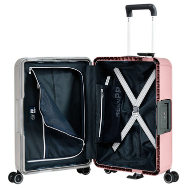 Eminent VERTICA - 4-Rollen-Kabinentrolley 55 cm (grau/rosa) - Ansicht 5