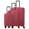 Travelite Air Stripe - 4-Rollen-Trolley Set 3tlg. erw. L/M/S (Slim) (red)