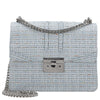 Seidenfelt Roros Tweed - Shoulder Bag 21 cm (sea blue tweed)