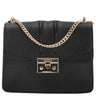 Seidenfelt Roros - Schultertasche 21 cm (black/gold)
