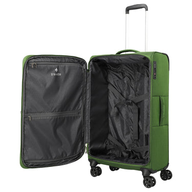Travelite Cubis - 4-Rollen-Trolley 72 cm erw. (green) - Ansicht 4
