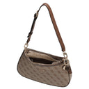 Guess Noelle II Top Zip - Schultertasche 28 cm (latte logo/brown) - Ansicht 6
