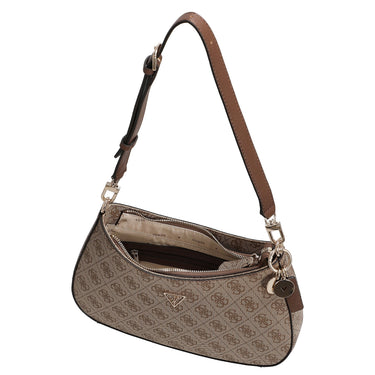 Guess Noelle II Top Zip - Schultertasche 28 cm (latte logo/brown) - Ansicht 6