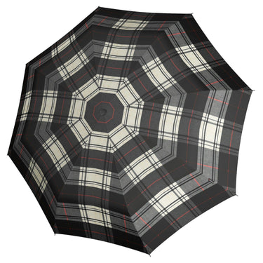 Knirps T.200 M Duomatic - Taschenschirm Regenschirm (check black/white)