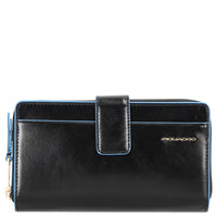Piquadro Blue Square - Damengeldbörse 12cc 17.5 cm (black)