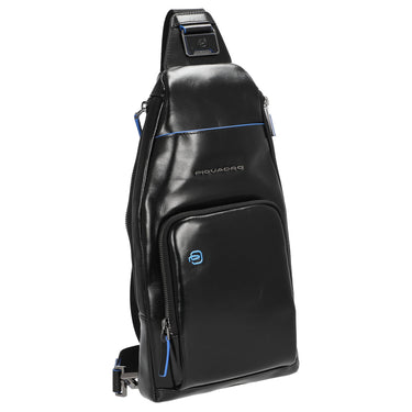 Piquadro Blue Square - Umhängetasche 36 cm (black) - Ansicht 5