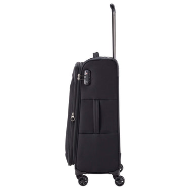 Travelite Chios - 4-Rollen-Trolley M 67 cm erw. (schwarz) - Ansicht 3