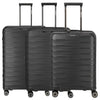 Travelite Mooby - 4-Wheel Trolley Set L/M/S 3pcs. erw. (black)